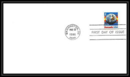 9596/ Espace (space Raumfahrt) Lettre (cover Briefe) 22/3/ Washington Fdc 1988 USA - Etats-Unis