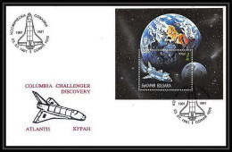 10492/ Espace (space Raumfahrt) Lettre (cover) 23/7/1991 Fdc Bloc 170 Shuttle (navette) Bulgarie (Bulgaria) - Europa