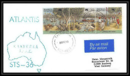 10214/ Espace (space Raumfahrt) Lettre (cover) 28/2/1990 Atlantis Shuttle (navette) Sts-36 Tharwa Australie (australia) - Ozeanien