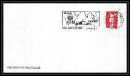 10181/ Espace (space Raumfahrt) Lettre (cover Briefe) 1/10/1991 Bap Jules Verne France - Europa