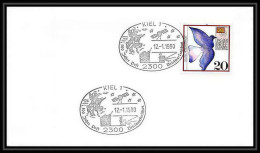 10151/ Espace (space Raumfahrt) Lettre (cover Briefe) 12/1/1990 Kiel Satellite Allemagne (germany Bund) - Europa