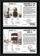 12121 Ariane 44l V 39 1990 Lot De 2 France Espace Signé Signed Autograph Espace Space Lettre Cover - Europe