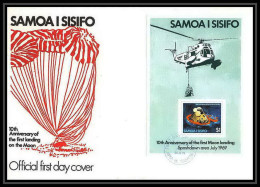 11436/ Espace (space Raumfahrt) Lettre (cover Briefe) Samoa Fdc Apollo 11 First Moon Landing 20/7/1979 16x23 Cm  - Russia & URSS