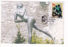 REPUBBLICA SAN MARINO 1998 MAXIMUN CARD SERIE COMPLETA  CARTOLINE ESPOSIZIONE MONDIALE FILATELIA - FDC