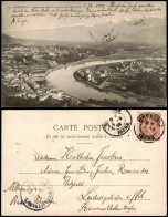 CPA Grenoble Panorama De La Tranche Et De L'Ile Verte 1903 - Grenoble