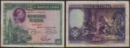 4440 ESPAÑA 1928 500 Pesetas Cardenal Cisneros - Otros & Sin Clasificación