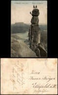 Pfaffendorf Königstein Sächsische Schweiz Pfaffenstein  Bergsteiger 1908 - Königstein (Sächs. Schw.)