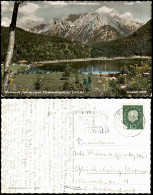 Ansichtskarte Mittenwald Ferchensee (1060 M) Gegen Karwendelgebirge 1960 - Mittenwald