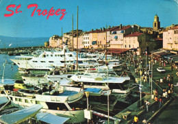 SAINT TROPEZ, VAR, ARCHITECTURE, PORT, BOATS, SHIP, CAR, FRANCE, POSTCARD - Saint-Tropez