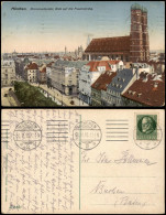 Ansichtskarte München Promenadenplatz, Frauenkirche 1916  Gel. Rollstempel - München