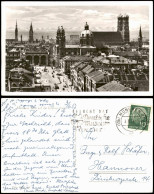 Ansichtskarte München Panorama-Ansicht Blick Zur Frauenkirche 1957 - Muenchen