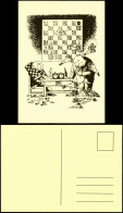 Ansichtskarte  Schach-Spiel Chess-Game Motivkarte Schach-Chaos 1990 - Contemporánea (desde 1950)