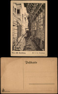 Ansichtskarte Hamburg Hof Partie In Der Steinstraße (Künstlerkarte) 1920 - Other & Unclassified