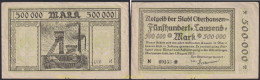 3138 ALEMANIA 1923 GERMANY 500.000 MARK 1923 OBERHAUSEN - Sammlungen