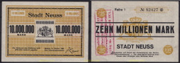 3670 ALEMANIA 1923 GERMANY 10000000 MARK 1923 STADT NEUSS - Sammlungen