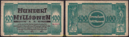 3687 ALEMANIA 1923 GERMANY HUNDERT MILLIONEN MARK GLADBECK OSTERFELD 1923 - Collections