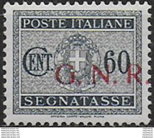1943 Repubblica Sociale Segnatasse 60c. Brescia I MNH Sassone N. 54/Ibac - Sonstige & Ohne Zuordnung