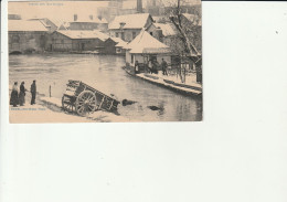 10- Troyes 1910 - Inondations "Tombés Avec Leur Fourgon "- Marquis Photo éditeur (écrite En 1920) - Troyes