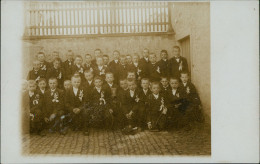 Fotokunst Fotomontage Gruppenfoto Kinder (vermutl. Konfirmanden) 1910 Privatfoto - Abbildungen