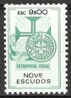 Revenue, Portugal - Estampilha Fiscal, Série De 1990 -|- 9$00 - MNH - Unused Stamps