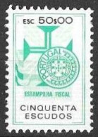 Revenue, Portugal - Estampilha Fiscal, Série De 1990 -|- 50$00 - MNH - Neufs