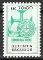 Revenue, Portugal - Estampilha Fiscal, Série De 1990 -|- 70$00 - MNH - Unused Stamps
