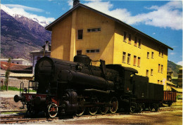 TRENO LOCOMOTIVA - Serie Ferrovie Dello Stato - Stazione Ferroviaria Di AOSTA - Ediz. M.C.S. - T042 - Treinen