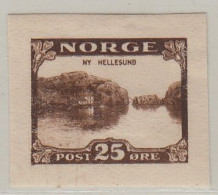 Essay NY HELLESUND 25 Ore MH (with Original Gum) SCARCE, Christiania Philatelist Club's Competition 1914 - VIPauction001 - Neufs