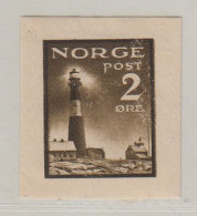 Essay Lighthouse 2 Ore MH (with Original Gum) SCARCE, Christiania Philatelist Club's Competition 1914 - VIPauction001 - Ongebruikt