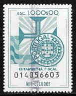 Revenue, Portugal - Estampilha Fiscal, Série De 1990 -|- 1000$00 - Neufs