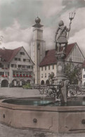 4192 - Freudenstadt - Neptunbrunnen Mit Rathaus - 1958 - Freudenstadt