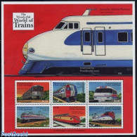 Grenada Grenadines 2000 Railways 6v M/s, Mint NH, Transport - Railways - Treni