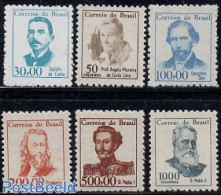 Brazil 1965 Famous Persons 6v, Mint NH, Authors - Unused Stamps