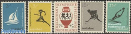 Netherlands 1956 Olympic Games Melbourne 5v, Mint NH, Sport - Transport - Athletics - Hockey - Olympic Games - Sailing.. - Unused Stamps