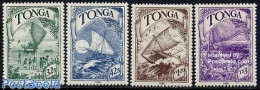 Tonga 1990 Polynesian Discoveries 4v, Mint NH, History - Transport - Explorers - Ships And Boats - Onderzoekers