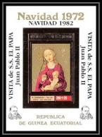 321 Overprint Navidad 1982 Papa Juan Pablo 2 Pape Pope OR Gold Guinée équatoriale Ecuatorial Guinea - Equatorial Guinea