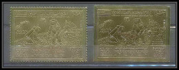 273a/YEMEN ROYAUME Non Dentelé Imperf OR Gold Stamps Espace Space Apollo 12 Lollini 4850 Yem 33a + 33 - Yemen