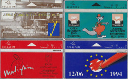 4 PHONE CARDS BELGIO LG  (CZ2793 - Sammlungen
