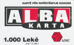 PREPAID PHONE CARD ALBANIA  (CZ2516 - Albanië