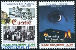 San Marino 2008 Literature 2v, Mint NH, Art - Authors - Ungebraucht