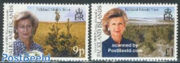 Falkland Islands 2000 Princess Alexandra Visit 2v, Mint NH, History - Kings & Queens (Royalty) - Königshäuser, Adel