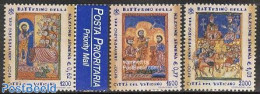 Vatican 2001 Armenian Christianisation 3v (1v With Tab), Mint NH, Religion - Religion - Ungebraucht