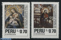 Peru 1991 Christmas 2v, Mint NH, Religion - Christmas - Kerstmis