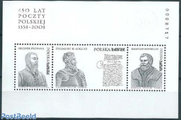 Poland 2008 450 Years Polish Post S/s Blackprint, Mint NH, Post - Ungebraucht