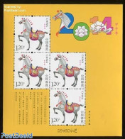 China People’s Republic 2014 Year Of The Horse S/s, Mint NH, Nature - Various - Horses - New Year - Unused Stamps