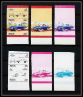 204 Nevis N°173/174 Voiture (Cars) Porsche 911 S Targa Germany 1970 Essai Proof Non Dentelé Imperf ** MNH - Autos