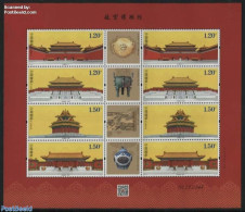 China People’s Republic 2015 Palace Museum M/s, Mint NH, Art - Art & Antique Objects - Castles & Fortifications - Ce.. - Unused Stamps