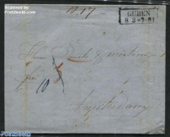 Germany, Empire 1855 Letter From Guben To Amsterdam, Postal History - Otros & Sin Clasificación