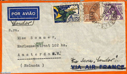 Brazil 1937 Airmail Letter To Amsterdam, Postal History - Covers & Documents