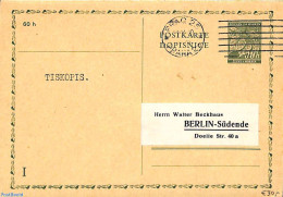 Bohemia & Moravia 1939 Reply Paid Postcard 50/50h To Berlin, Used Postal Stationary - Briefe U. Dokumente